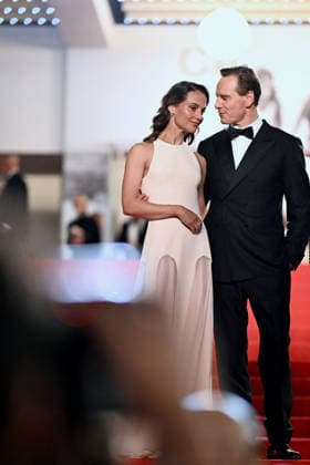 Cannes Hope red carpet. FC Alicia Vikander and Michael Fassbender attends the Hope screening during the 79th annual Cannes Film Festival at Palais des Festivals on May 17, 2026 in Cannes, France. Photo by Franck Castel ABACAPRESS.COM Cannes  Copyright: xCastelxFranck ABACAx
