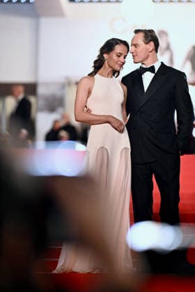 Cannes Hope red carpet. FC Alicia Vikander and Michael Fassbender attends the Hope screening during the 79th annual Cannes Film Festival at Palais des Festivals on May 17, 2026 in Cannes, France. Photo by Franck Castel ABACAPRESS.COM Cannes  Copyright: xCastelxFranck ABACAx