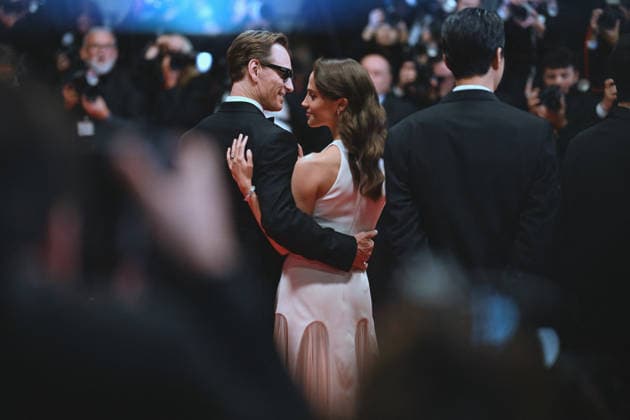 Cannes Hope red carpet. FC Alicia Vikander and Michael Fassbender attends the Hope screening during the 79th annual Cannes Film Festival at Palais des Festivals on May 17, 2026 in Cannes, France. Photo by Franck Castel ABACAPRESS.COM Cannes  Copyright: xCastelxFranck ABACAx