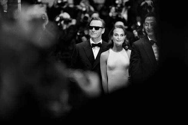 Cannes Hope red carpet. FC Alicia Vikander and Michael Fassbender attends the Hope screening during the 79th annual Cannes Film Festival at Palais des Festivals on May 17, 2026 in Cannes, France. Photo by Franck Castel ABACAPRESS.COM Cannes  Copyright: xCastelxFranck ABACAx