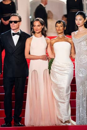 79th Cannes Film Festival Red carpet of the movie -Hope- Palais des Festivals - Cannes, France Michael Fassbender;Alicia Vikander;Taylor Russell;Jung Ho-yeon 79th Cannes Film Festival Red carpet of the movie -Hope- Palais des Festivals - Cannes, France 17th May 2026 SGPItalia id 134688_074 *Not Exclusive  Copyright: xALFONSOxCATALANO SGPITALIAx