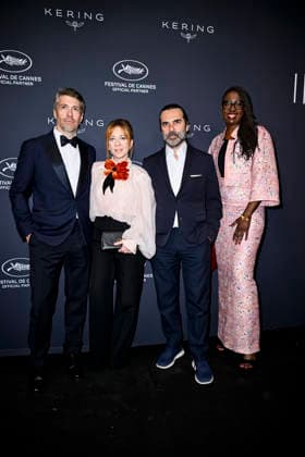79th Cannes Film Festival Kering Women In Motion Awards Dinner - Backdrop Place de la Castre- Cannes, France Thomas Cailley;Laura Samani;Khaled Mouzanar;Angele Diabang Brener 79th Cannes Film Festival Kering Women In Motion Awards Dinner - Backdrop Place de la Castre- Cannes, France 17th May 2026 SGPItalia id 134688_076 *Not Exclusive  Copyright: xMAXxMONTINGELLI SGPx
