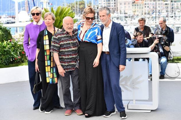 Susanne Wolff , Jenny Erpenbeck, Volker Schlöndorff, Martina Gedeck, Ulrich Matthes at the Photocall HEIMSUCHUNG in Cannes on 17 05 2026