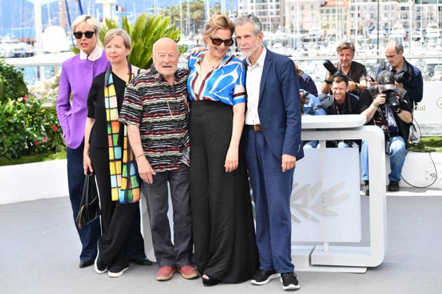 Susanne Wolff , Jenny Erpenbeck, Volker Schlöndorff, Martina Gedeck, Ulrich Matthes at the Photocall HEIMSUCHUNG in Cannes on 17 05 2026