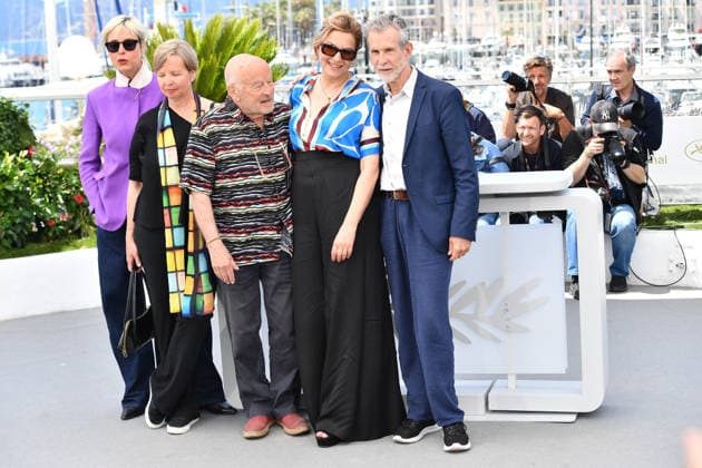Susanne Wolff , Jenny Erpenbeck, Volker Schlöndorff, Martina Gedeck, Ulrich Matthes at the Photocall HEIMSUCHUNG in Cannes on 17 05 2026