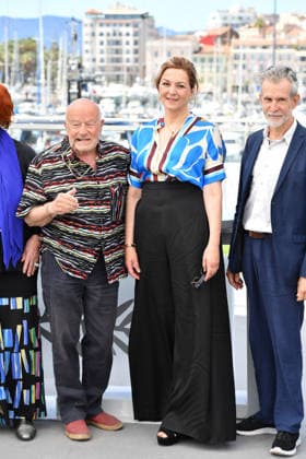 Volker Schlöndorff, Martina Gedeck at the Photocall HEIMSUCHUNG in Cannes on 17 05 2026