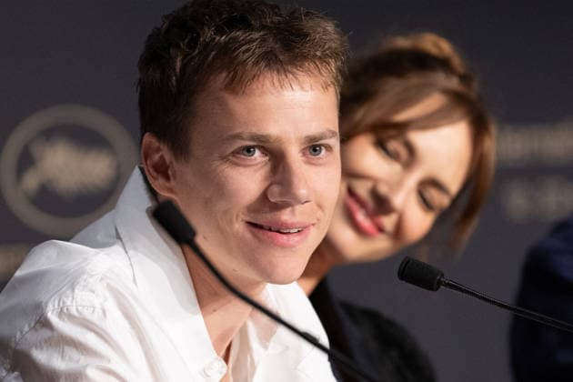 Cannes Moulin Press Conference NG Louise Bourgoin and Felix Lefebvre attending the Press Conference for ‘Moulin’ in Cannes at Palais Des Festivals in Cannes, France on May 15 2026 as part of the 79th Cannes Film Festival. Photo by Nicolas Genin ABACAPRESS.COM Cannes France  Copyright: xGeninxNicolas ABACAx