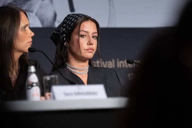 Cannes Garance Press Conference NG Jeanne Herry and Adele Exarchopoulos attending the Press Conference for ‘Garance’ in Cannes at Palais Des Festivals in Cannes, France on May 15 2026 as part of the 79th Cannes Film Festival. Photo by Nicolas Genin ABACAPRESS.COM Cannes France  Copyright: xGeninxNicolas ABACAx