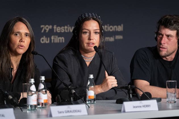 Cannes Garance Press Conference NG Adele Exarchopoulos, Hugo Selignac and Jeanne Herry attending the Press Conference for ‘Garance’ in Cannes at Palais Des Festivals in Cannes, France on May 15 2026 as part of the 79th Cannes Film Festival. Photo by Nicolas Genin ABACAPRESS.COM Cannes France  Copyright: xGeninxNicolas ABACAx