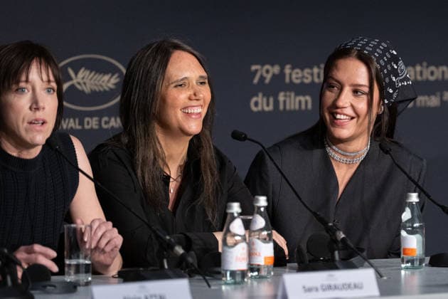 Cannes Garance Press Conference NG Adele Exarchopoulos and Jeanne Herry attending the Press Conference for ‘Garance’ in Cannes at Palais Des Festivals in Cannes, France on May 15 2026 as part of the 79th Cannes Film Festival. Photo by Nicolas Genin ABACAPRESS.COM Cannes France  Copyright: xGeninxNicolas ABACAx