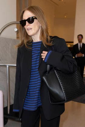 Cannes Julianne Moore exits Martinez MP Cannes, France- May 18: Julianne Moore leaves the Martinez Hotel during 79th Festival of Cannes, on May 18, 2026 in Cannes, France. Photo by Marco Piovanotto Abacapress.com Cannes France  Copyright: xPiovanottoxMarco ABACAx