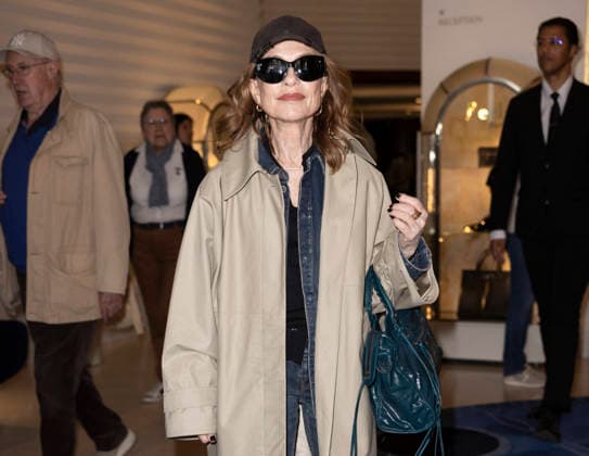 Cannes Isabelle Huppert exits Martinez MP Cannes, France- May 18: Isabelle Huppert leaves the Martinez Hotel during 79th Festival of Cannes, on May 18, 2026 in Cannes, France. Photo by Marco Piovanotto Abacapress.com Cannes France  Copyright: xPiovanottoxMarco ABACAx