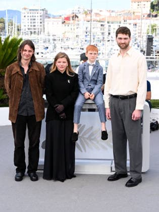 IPA84823095 - Cannes, 79th Cannes Film Festival 2026, day 7. Photocall by Vesna Pictured: KÄ™stutis CicÄ—nas, Bartas Å½danoviÄius, Anastasiia Pustovit and Rostislav Kirpicenko  Copyright: xAlbertoxTerenghix xPoolxPhotoxEventsx07x 84823095