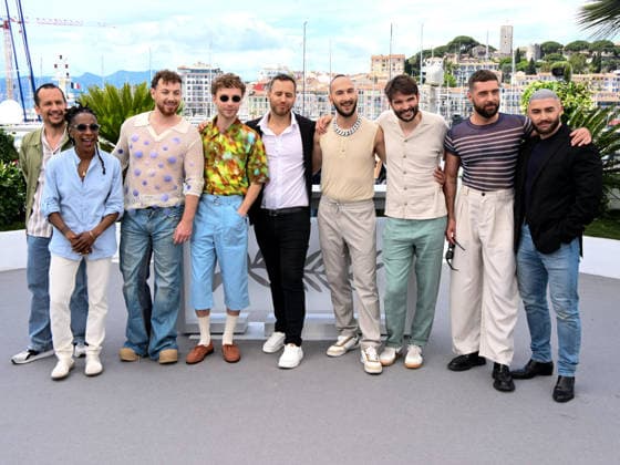 IPA84823822 - Cannes Film Festival 2026, Day 7. Photocall of the film Jim Queen. Pictured are David Alric, Shirley Souagnon, Alex Ramires, Jeremy Gillet, Brice Chevillard, Marco Nguyen, Nicolas Athane, Simon Balteaux and Francois Sagat  Copyright: xAlbertoxTerenghix xPoolxPhotoxEventsx07x 84823822
