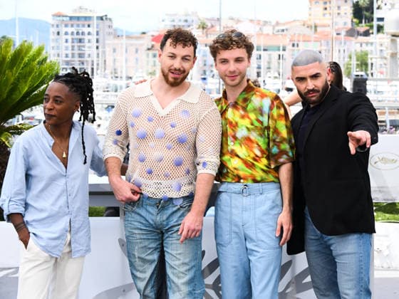 IPA84823832 - Cannes Film Festival 2026, Day 7. Photocall of the film Jim Queen. Shirley Souagnon, Alex Ramires, Jeremy Gillet and Francois Sagat are pictured.  Copyright: xAlbertoxTerenghix xPoolxPhotoxEventsx07x 84823832