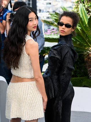 IPA84823927 - Cannes, 79th Cannes Film Festival 2026, day 7. Photocall of HOPE Pictured: Jung Ho-yeon , Taylor Russell  Copyright: xAlbertoxTerenghix xPoolxPhotoxEventsx07x 84823927