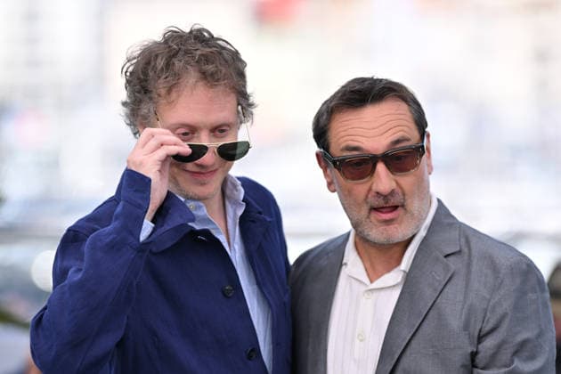 79th Cannes Film Festival: Moulin photocall CANNES, FRANCE - MAY 18: Hungarian director Laszlo Nemes (L) and French actor Gilles Lellouche pose during a photocall for the film Moulin at the 79th edition of the Cannes Film Festival in Cannes, France on May 18, 2026. Mustafa Yalcin Anadolu Cannes France. Editorial use only. Please get in touch for any other usage.  Copyright: x2026xAnadoluxMustafaxYalcinx