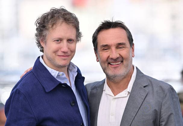 79th Cannes Film Festival: Moulin photocall CANNES, FRANCE - MAY 18: Hungarian director Laszlo Nemes (L) and French actor Gilles Lellouche pose during a photocall for the film Moulin at the 79th edition of the Cannes Film Festival in Cannes, France on May 18, 2026. Mustafa Yalcin Anadolu Cannes France. Editorial use only. Please get in touch for any other usage.  Copyright: x2026xAnadoluxMustafaxYalcinx