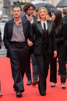Internationale Filmfestspiele von Cannes, The Unknown Premiere #4 Cannes L’Inconnue (The Unknown) Carpet EB French actress Lea Seydoux, French director and screenwriter Arthur Harari and French-Canadian actor Niels Schneider during the 79th Cannes International Film Festival in Cannes, France on May 18, 2026, the film selected in the Official Competition.Photo by Eliot Blondet ABACAPRESS.COM Cannes France France  Copyright: xBlondetxEliot ABACAx