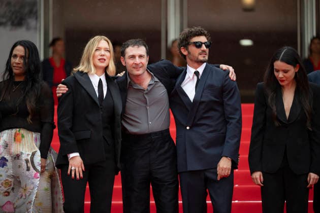 Internationale Filmfestspiele von Cannes, The Unknown Premiere #4 Cannes L’Inconnue (The Unknown) Carpet EB French director and screenwriter Arthur Harari and French-Canadian actor Niels Schneider and French actress Lea Seydoux during the 79th Cannes International Film Festival in Cannes, France on May 18, 2026, the film selected in the Official Competition.Photo by Eliot Blondet ABACAPRESS.COM Cannes France France  Copyright: xBlondetxEliot ABACAx