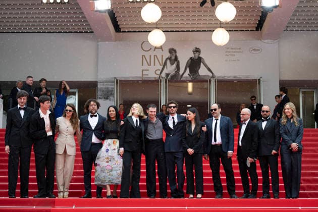 Internationale Filmfestspiele von Cannes, The Unknown Premiere #4 Cannes L’Inconnue (The Unknown) Carpet EB Andrea Poggio, Lucas Harari, Victoire Du Bois, Laurent Senechal, Shanti Masud, Léa Seydoux, Arthur Harari, Niels Schneider, Lilith Grasmug, Nicolas Anthomé, Vincent Poymiro, Jonathan Turnbull, during the 79th Cannes International Film Festival in Cannes, France on May 18, 2026, the film selected in the Official Competition.Photo by Eliot Blondet ABACAPRESS.COM Cannes France France  Copyright: xBlondetxEliot ABACAx