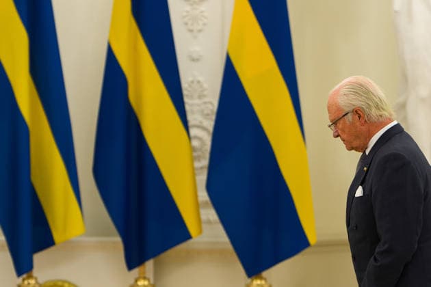 Sweden’s King Carl XVI Gustaf and Queen Silvia are on an official visit in Vilnius, Lithuania - 18 MAY 2026. Sweden’s King, Carl XVI Gustaf seen during the meeting with the Lithuanian President, Gitanas Nauseda at Presidential Palace. Sweden’s King Carl XVI Gustaf and Queen Silvia are on an official visit to Lithuania. On Monday, they met with Lithuanian President Gitanas Nauseda and First Lady Diana Nausediene at the Presidential Palace in Vilnius. Vilnius Lithuania Copyright: xYauhenxYerchakx xSOPAxImagesx king_and_queen_of_sweden_vilnius_4486