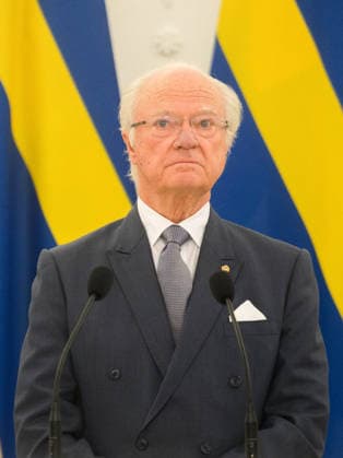 Sweden’s King Carl XVI Gustaf and Queen Silvia are on an official visit in Vilnius, Lithuania - 18 MAY 2026. Sweden’s King, Carl XVI Gustaf seen during the meeting with the Lithuanian President, Gitanas Nauseda at Presidential Palace. Sweden’s King Carl XVI Gustaf and Queen Silvia are on an official visit to Lithuania. On Monday, they met with Lithuanian President Gitanas Nauseda and First Lady Diana Nausediene at the Presidential Palace in Vilnius. Vilnius Lithuania Copyright: xYauhenxYerchakx xSOPAxImagesx king_and_queen_of_sweden_vilnius_4680