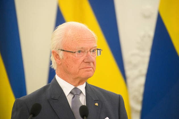 Sweden’s King Carl XVI Gustaf and Queen Silvia are on an official visit in Vilnius, Lithuania - 18 MAY 2026. Sweden’s King, Carl XVI Gustaf seen during the meeting with the Lithuanian President, Gitanas Nauseda at Presidential Palace. Sweden’s King Carl XVI Gustaf and Queen Silvia are on an official visit to Lithuania. On Monday, they met with Lithuanian President Gitanas Nauseda and First Lady Diana Nausediene at the Presidential Palace in Vilnius. Vilnius Lithuania Copyright: xYauhenxYerchakx xSOPAxImagesx king_and_queen_of_sweden_vilnius_4740