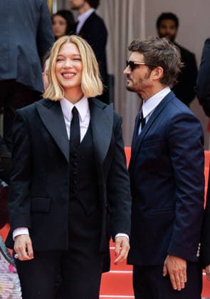 Internationale Filmfestspiele von Cannes, The Unknown Premiere #4 79ème Festival International du Film de Cannes Montée des marches du film L inconnue 79th International Cannes Film Festival Red Carpet with L inconnue cast 456335 2026 05 18 Seydoux, Léa Schneider, Niels  Copyright: xIvankaxVoisinx xStarfacex STAR_456335_023