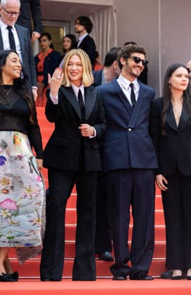 Internationale Filmfestspiele von Cannes, The Unknown Premiere #4 79ème Festival International du Film de Cannes Montée des marches du film L inconnue 79th International Cannes Film Festival Red Carpet with L inconnue cast 456335 2026 05 18 Seydoux, Léa Schneider, Niels Masud, Shanti  Copyright: xIvankaxVoisinx xStarfacex STAR_456335_025