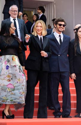 Internationale Filmfestspiele von Cannes, The Unknown Premiere #4 79ème Festival International du Film de Cannes Montée des marches du film L inconnue 79th International Cannes Film Festival Red Carpet with L inconnue cast 456335 2026 05 18 Seydoux, Léa Schneider, Niels Masud, Shanti  Copyright: xIvankaxVoisinx xStarfacex STAR_456335_026