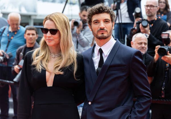 Internationale Filmfestspiele von Cannes, The Unknown Premiere #4 79ème Festival International du Film de Cannes Montée des marches du film L inconnue 79th International Cannes Film Festival Red Carpet with L inconnue cast 456335 2026 05 18 Efira, Virginie Schneider, Niels  Copyright: xIvankaxVoisinx xStarfacex STAR_456335_041