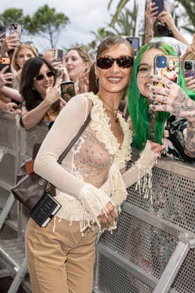 Celebrity, Internationale Filmfestspiele von Cannes, Stars am Hotel Martinez Cannes Bella Hadid exits Martinez MP Cannes, France- May 18: Bella Hadid arrives to the Martinez Hotel during 79th Festival of Cannes, on May 18, 2026 in Cannes, France. Photo by Marco Piovanotto Abacapress.com Cannes France  Copyright: xPiovanottoxMarco ABACAx