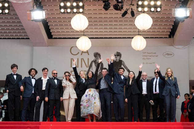 Internationale Filmfestspiele von Cannes, The Unknown Premiere #4 Cannes L’Inconnue (The Unknown) Carpet EB Léa Seydoux, Arthur Harari, Niels Schneider during the 79th Cannes International Film Festival in Cannes, France on May 18, 2026, the film selected in the Official Competition.Photo by Eliot Blondet ABACAPRESS.COM Cannes France France  Copyright: xBlondetxEliot ABACAx