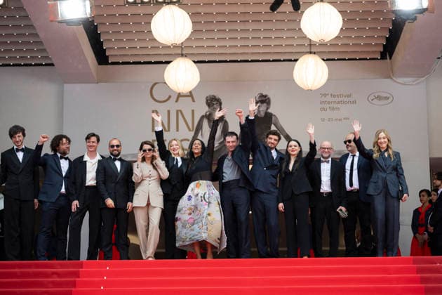 Internationale Filmfestspiele von Cannes, The Unknown Premiere #4 Cannes L’Inconnue (The Unknown) Carpet EB Léa Seydoux, Arthur Harari, Niels Schneider during the 79th Cannes International Film Festival in Cannes, France on May 18, 2026, the film selected in the Official Competition.Photo by Eliot Blondet ABACAPRESS.COM Cannes France France  Copyright: xBlondetxEliot ABACAx