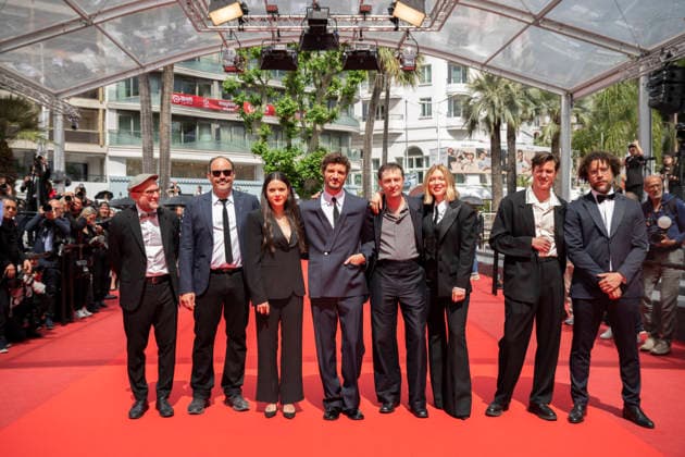 Internationale Filmfestspiele von Cannes, The Unknown Premiere #4 Cannes L’Inconnue (The Unknown) Carpet EB Andrea Poggio, Lucas Harari, Victoire Du Bois, Laurent Senechal, Shanti Masud, Léa Seydoux, Arthur Harari, Thierry Frémaux, Niels Schneider, Lilith Grasmug, Nicolas Anthomé, Vincent Poymiro, Jonathan Turnbull during the 79th Cannes International Film Festival in Cannes, France on May 18, 2026, the film selected in the Official Competition.Photo by Eliot Blondet ABACAPRESS.COM Cannes France France Copyright: xBlondetxEliot ABACAx
