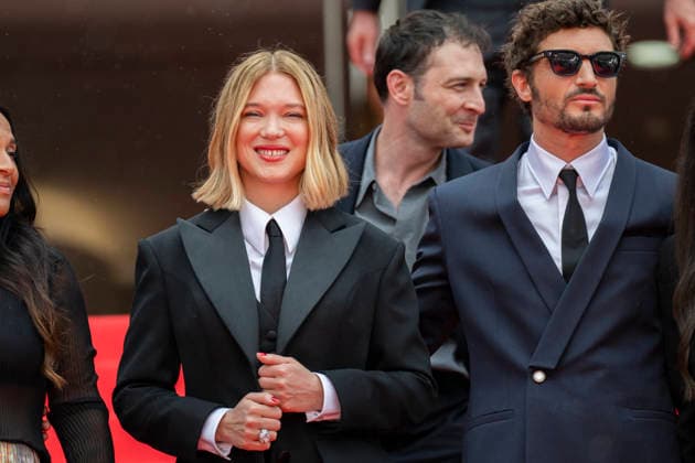 Internationale Filmfestspiele von Cannes, The Unknown Premiere #4 Cannes L’Inconnue (The Unknown) Carpet EB French actress Lea Seydoux, French director and screenwriter Arthur Harari and French-Canadian actor Niels Schneider during the 79th Cannes International Film Festival in Cannes, France on May 18, 2026, the film selected in the Official Competition.Photo by Eliot Blondet ABACAPRESS.COM Cannes France France  Copyright: xBlondetxEliot ABACAx