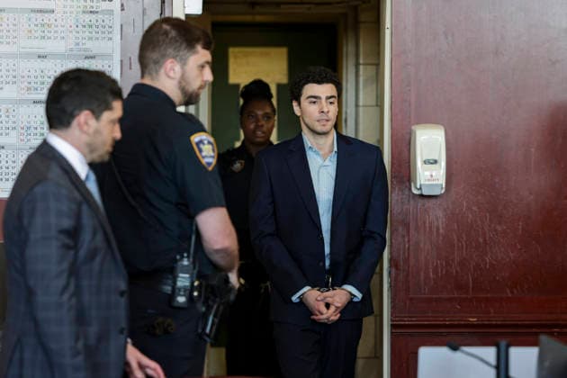 Luigi Mangione arrives at an evidence suppression hearing at the Manhattan Supreme Court in New York City, U.S., May 18, 2026. A Judge ruled that gun and notebook will be admitted as evidence at Mangione s trial in UnitedHealthcare CEO s killing. Pool  NYP20260518708 JEENAxMOON