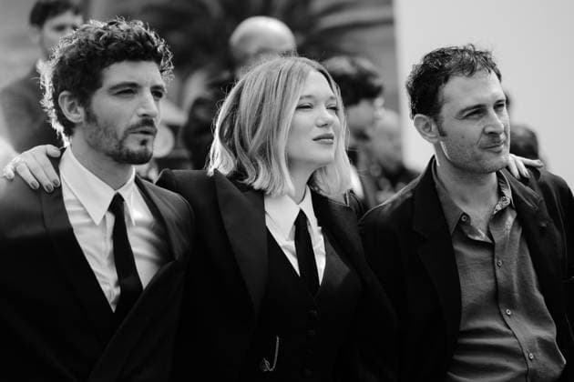 Internationale Filmfestspiele von Cannes, The Unknown Premiere #4 79ème Festival International du Film de Cannes Montée des marches du film L inconnue 79th International Cannes Film Festival Red Carpet with L inconnue cast 456336 2026 05 18 Schneider, Niels Seydoux, Léa Harari, Arthur  Copyright: xTerencexBaelenx STAR_456336_051