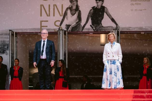 Internationale Filmfestspiele von Cannes, The Unknown Premiere #4 79ème Festival International du Film de Cannes Montée des marches du film Linconnue 79th International Cannes Film Festival Red Carpet with Linconnue cast 456336 2026 05 18 Frémaux, Thierry Knobloch, Iris  Copyright: xTerencexBaelenx STAR_456336_056