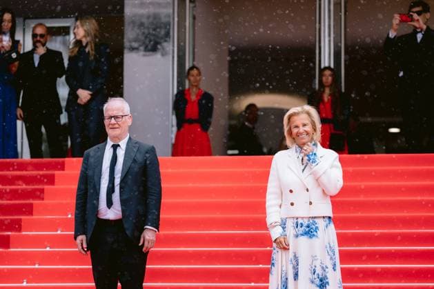 Internationale Filmfestspiele von Cannes, The Unknown Premiere #4 79ème Festival International du Film de Cannes Montée des marches du film Linconnue 79th International Cannes Film Festival Red Carpet with Linconnue cast 456336 2026 05 18 Frémaux, Thierry Knobloch, Iris  Copyright: xTerencexBaelenx STAR_456336_058