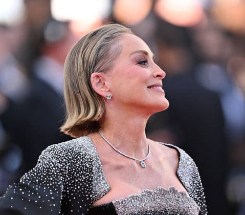 Internationale Filmfestspiele von Cannes, Fjord Premiere #5 79th Cannes Film Festival: Fjord screening CANNES, FRANCE - MAY 18: US actress Sharon Stone arrives for the screening of the film Fjord at the 79th edition of the Cannes Film Festival in Cannes, France on May 18, 2026. Mustafa Yalcin Anadolu Cannes France. Editorial use only. Please get in touch for any other usage.  Copyright: x2026xAnadoluxMustafaxYalcinx