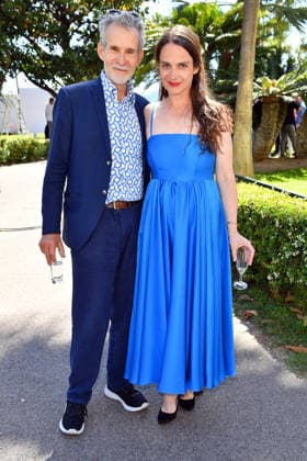 Ulrich Matthes and Stella Denis Winkler at the MBB Reception Medienboard Reception at the Gardens of the Mondrian in Cannes on 17 05 2026 as part of the 79 Cannes Film Festival in Cannes Medienboard Reception in Cannes