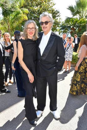 Donata Wenders and Wim Wenders at the MBB Reception Medienboard Reception at the Gardens of the Mondrian in Cannes on 17 05 2026 as part of the 79 Cannes Film Festival in Cannes Medienboard Reception in Cannes