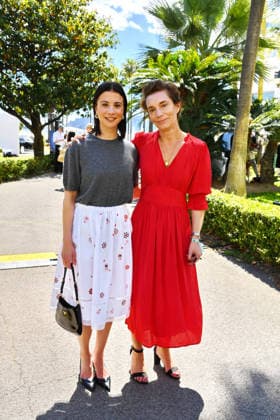 Aylin Tezel and Sarah Duve Schmid at the MBB Reception Medienboard Reception at the Gardens of the Mondrian in Cannes on 17 05 2026 as part of the 79 Cannes Film Festival in Cannes Medienboard Reception in Cannes