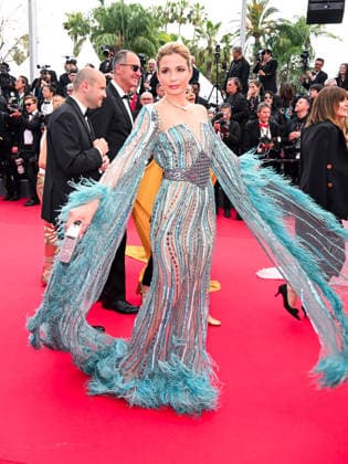 Internationale Filmfestspiele von Cannes, Fjord Premiere #6 IPA84836582 - Cannes, 79th Cannes Film Festival 2026, evening 7. red carpet for FJORD. Pictured is Sandra Ackerl  Copyright: xManuelexMangiarottix xPoolxPhotoxEventsx07x 84836582