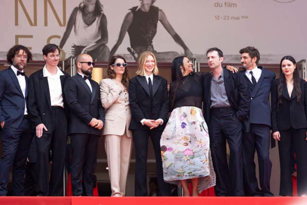 Internationale Filmfestspiele von Cannes, The Unknown Premiere #6 Laurent Senechal, Lucas Harari, Jonathan Turnbull, Victoire Du Bois, Léa Seydoux, Shanti Masud, Arthur Harari, Niels Schneider, Lilith Grasmug Montée des marches du film Linconnue lors du 79ème Festival International du Film de Cannes, le 18 mai 2026 Olivier Borde Bestimage Red carpet for The unknown at the 79th Cannes International Film Festival on May 18, 2026 Cannes France  Copyright: xOLIVIERxBORDEx xBESTIMAGExOLIVIERxBORDEx xBESTIMAGEx