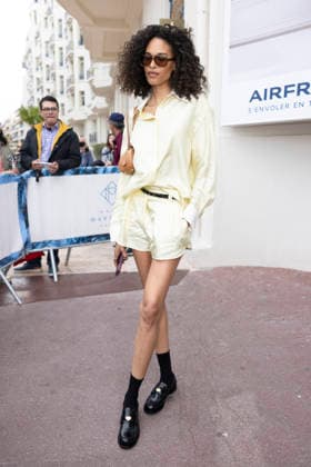 Celebrity, Internationale Filmfestspiele von Cannes, Stars am Hotel Martinez #9 Cannes Cindy Bruna exits Martinez MP Cannes, France- May 18: Cindy Bruna arrives to the Martinez Hotel during 79th Festival of Cannes, on May 18, 2026 in Cannes, France. Photo by Marco Piovanotto Abacapress.com Cannes France  Copyright: xPiovanottoxMarco ABACAx
