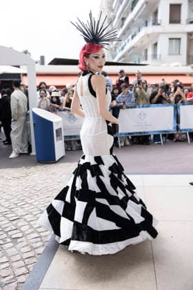 Celebrity, Internationale Filmfestspiele von Cannes, Stars am Hotel Martinez #9 Cannes Aliia Roza exits Martinez MP Cannes, France- May 18: Aliia Roza leaves the Martinez Hotel during 79th Festival of Cannes, on May 18, 2026 in Cannes, France. Photo by Marco Piovanotto Abacapress.com Cannes France  Copyright: xPiovanottoxMarco ABACAx