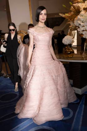 Celebrity, Internationale Filmfestspiele von Cannes, Stars am Hotel Martinez #9 Cannes Sofia Carson exits Martinez MP Cannes, France- May 18: Sofia Carson leave the Martinez Hotel during 79th Festival of Cannes, on May 18, 2026 in Cannes, France. Photo by Marco Piovanotto Abacapress.com Cannes France  Copyright: xPiovanottoxMarco ABACAx